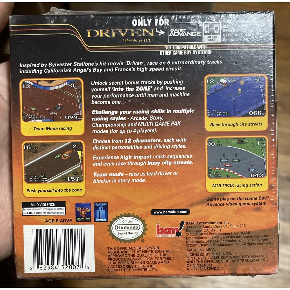 DRIVEN - What Drives You? Gameboy Advanced New Sealed Rare - Picture 2 of 6